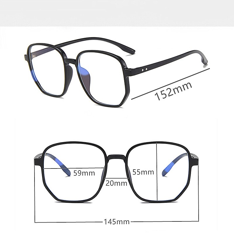 1Pair Blue Light Glasses Clear Regular Computer Gaming Glasses Women Eyewear Improve Comfort Anti Blue Ray Eyeglasses