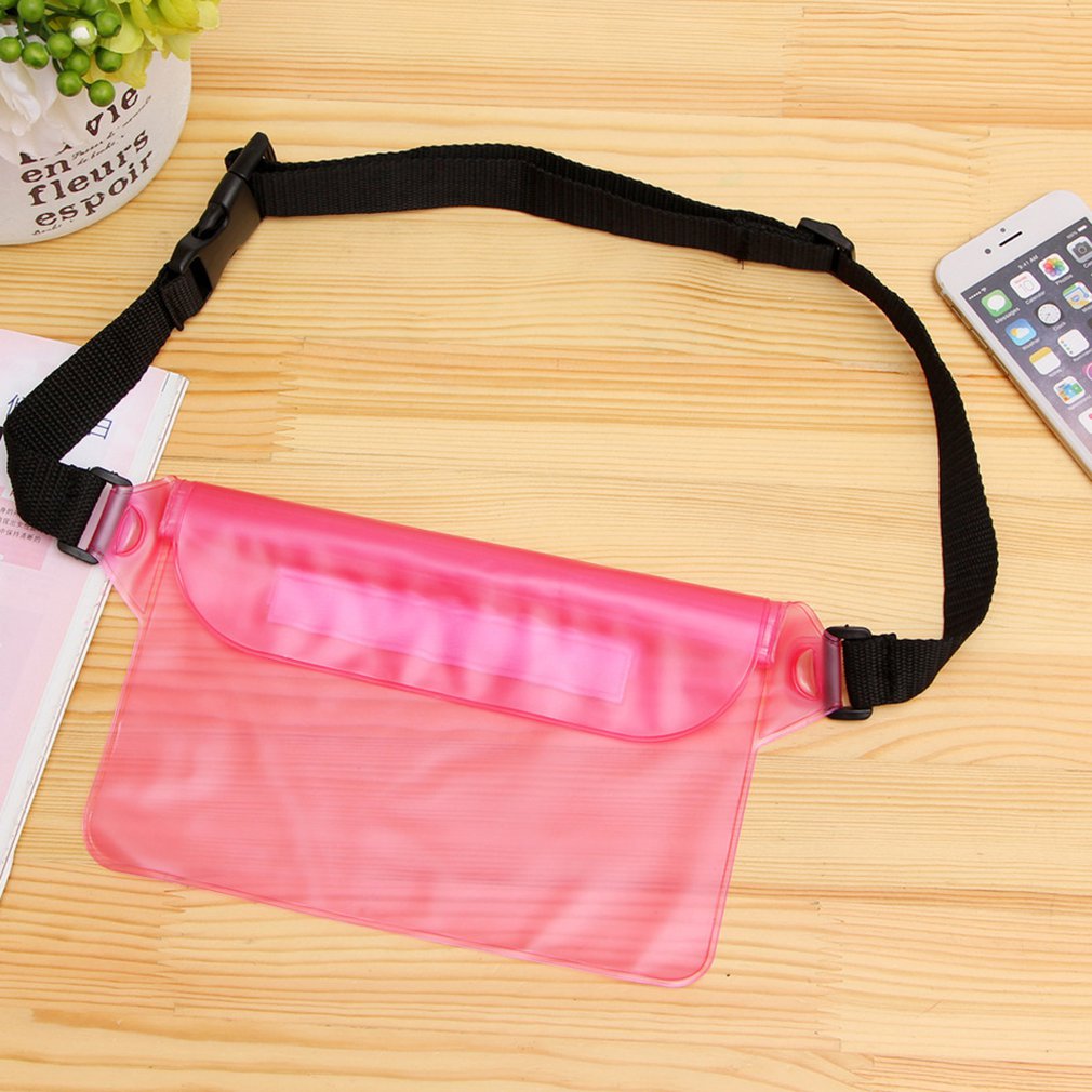 Natation en plein air téléphone portable sac de taille étanche Transparent printemps plage Pvc Collection sac sac étanche