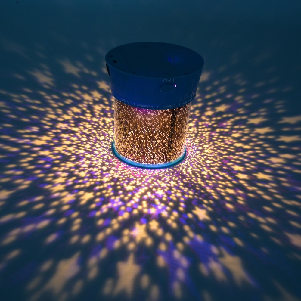 LED Night Light Projector Starry Sky Star Moon Master Children Kids Baby Sleep Luminaria Colorful USB Projection Lamp Lights