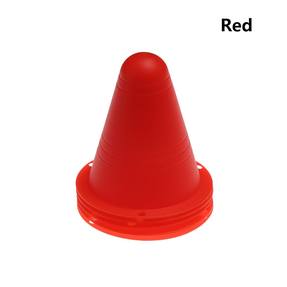 5 stk 8cm plastmarkeringskopp skøytemerkekjegler 5 farger fotball fotball ruller treningsutstyr veisperring tilbehør: Rød