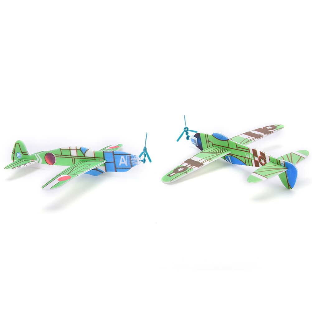12 stk/parti diy samling flappende vinge flyvende flyvende drage papir flymodel efterligne fugle fly legetøj til børn