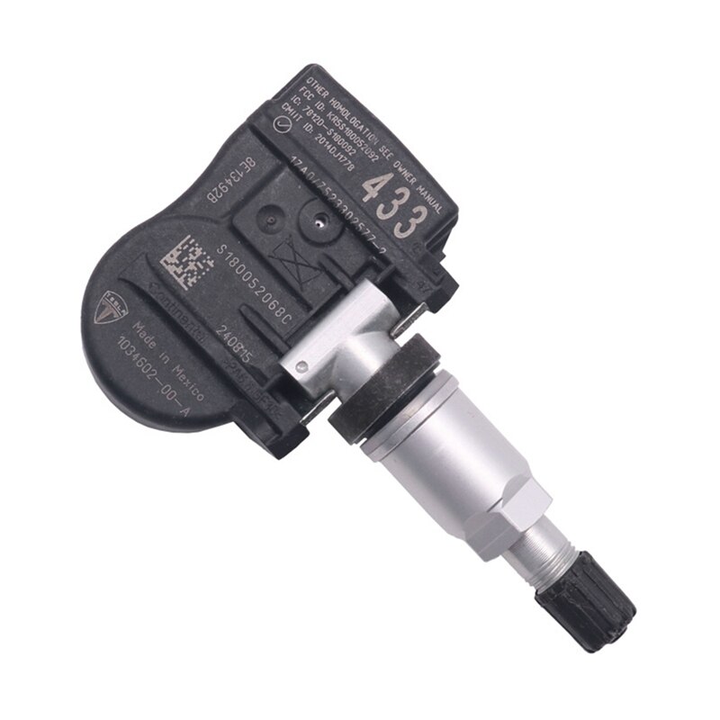 4 stuks voor  -2023 tesla-modellen  x 43hz tpms-sensoren bandenspanningssensoren 1034602-00- c
