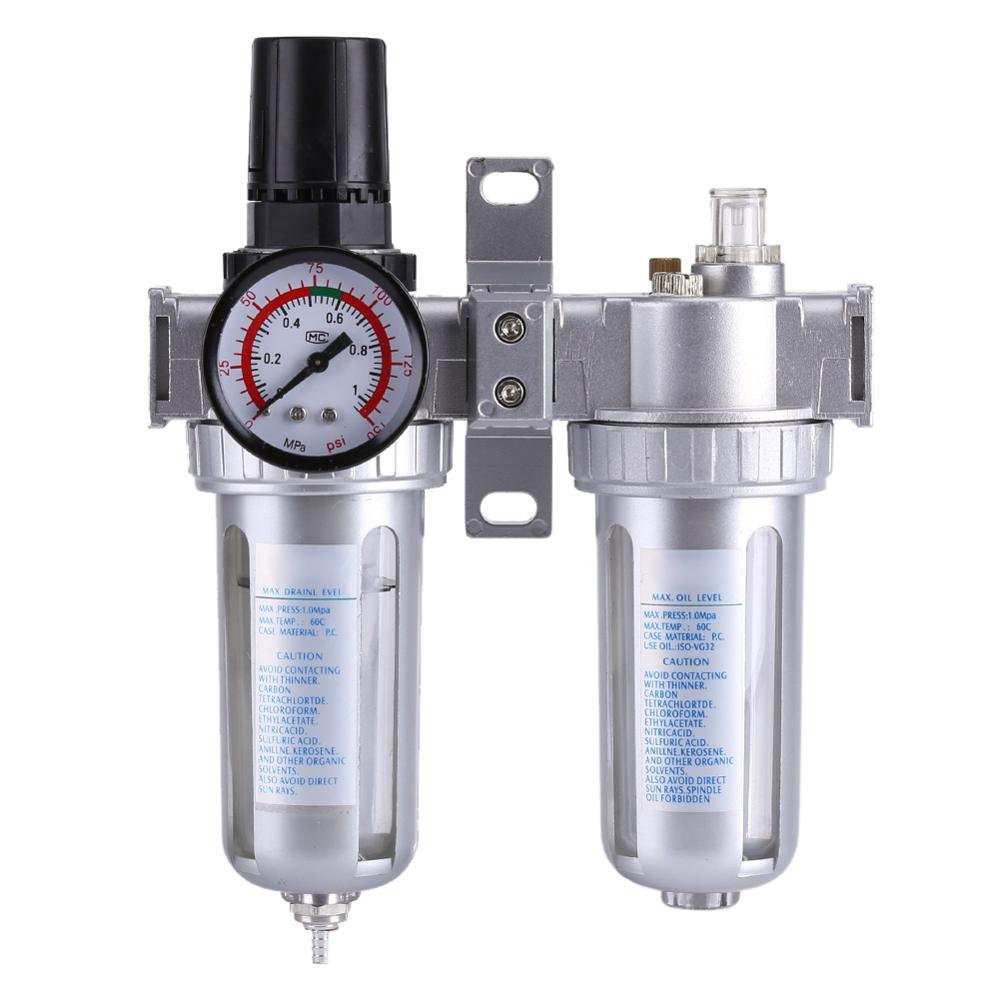 Pneumatische Luftdruck Filter Regler Öler Feuchtigkeit Wasser Falle Reiniger Öl-wasser Separator G1/4 3/8'' Werkzeug 1,5 mpa: 3-8Zoll