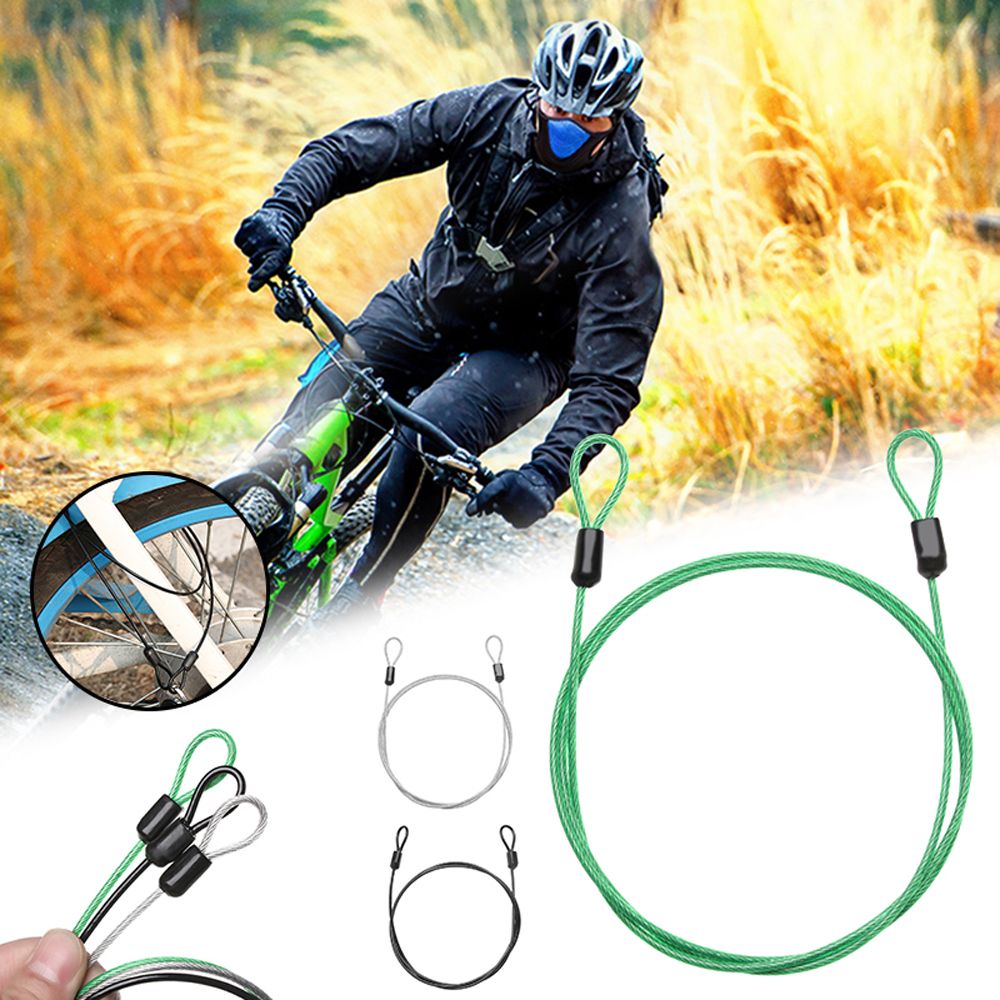 1 Pcs Security Bicycle Wire Rope Metal Lock Strong Braided Steel Cable Wire Rope Outdoor Bike Lock Motorcycles Scooter Chain