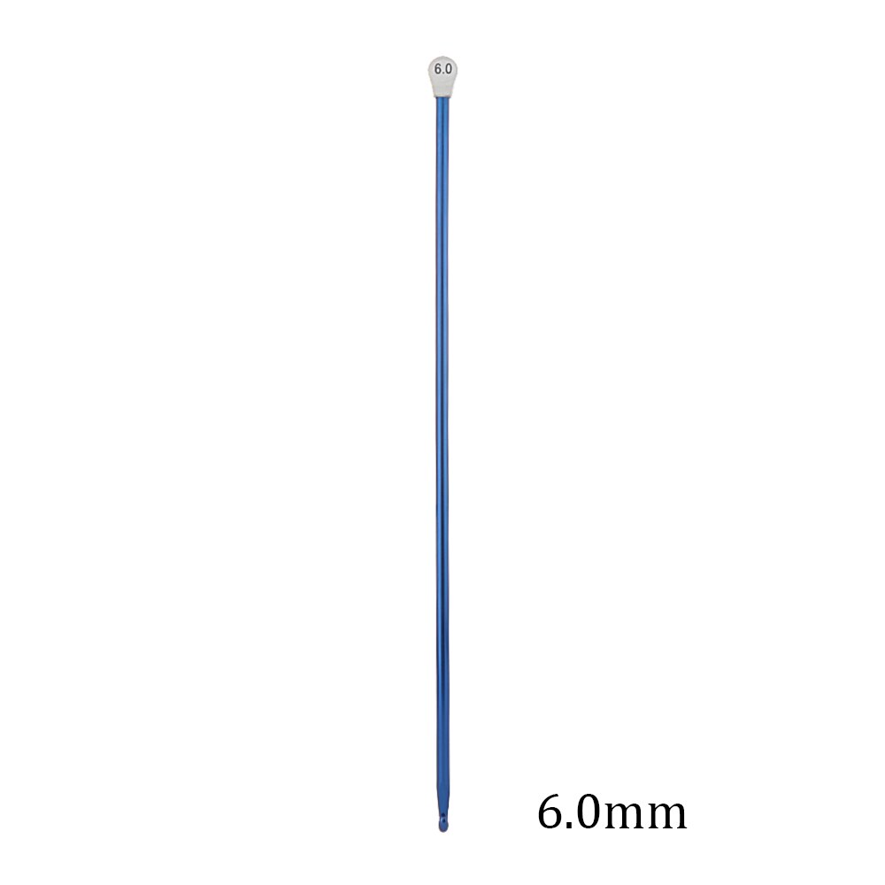 2.5-11mm 14 Size Tunisian Afghan Crochet Hooks Needle Multicolor Knitting Needles Hook Weaving Tool Long Sweater Sewing Needle: 6.0mm