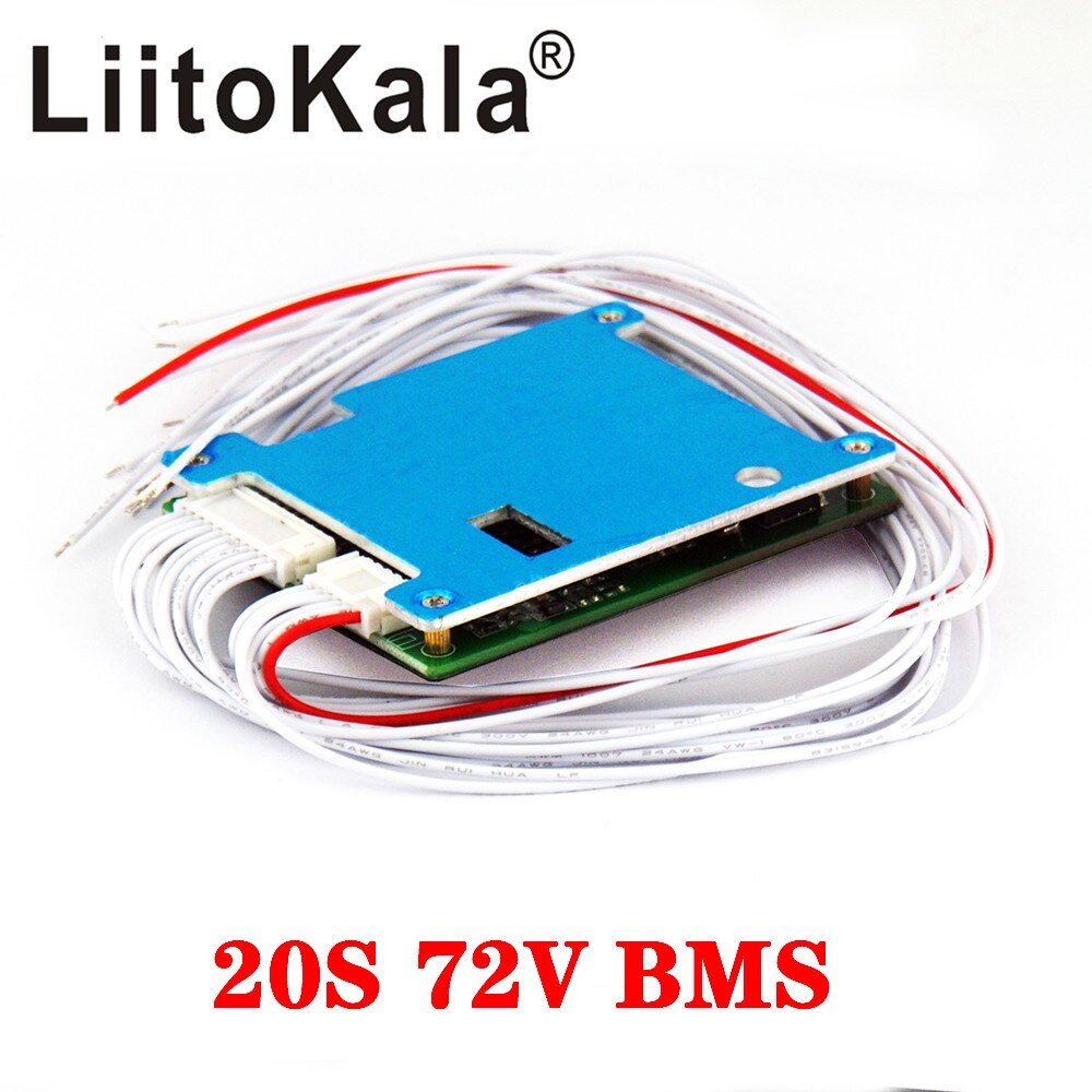 Liitokala 10S 13S 16S 20S Bms 20A 36V 48V 60V 72V Pcm pcb Voor 3.7V Lithium-Ion Accu 18650 Nmc E-Fiets Scooter Ntc: 72V20A BMS