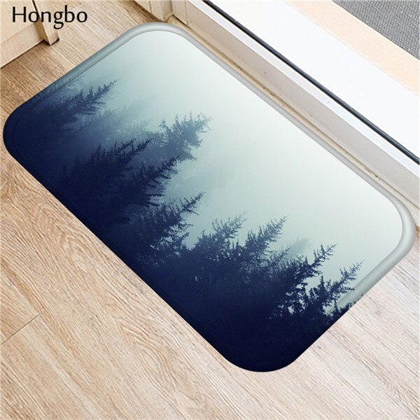 Hongbo modern stil skog landskap tryck mattor halkskydd golvmatta utomhus mattor ytterdörr mattor: 8