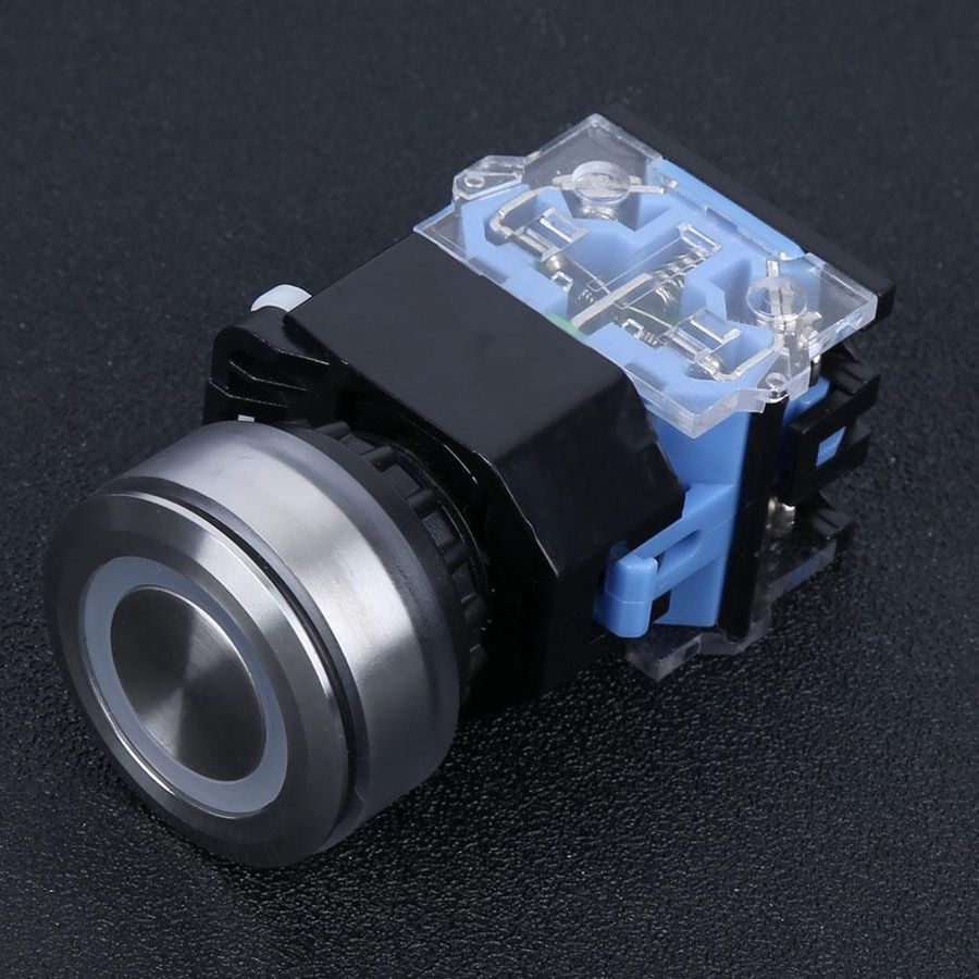 Push button switch, AC220V switch Push button, push button start switch, without accessories for light industrial