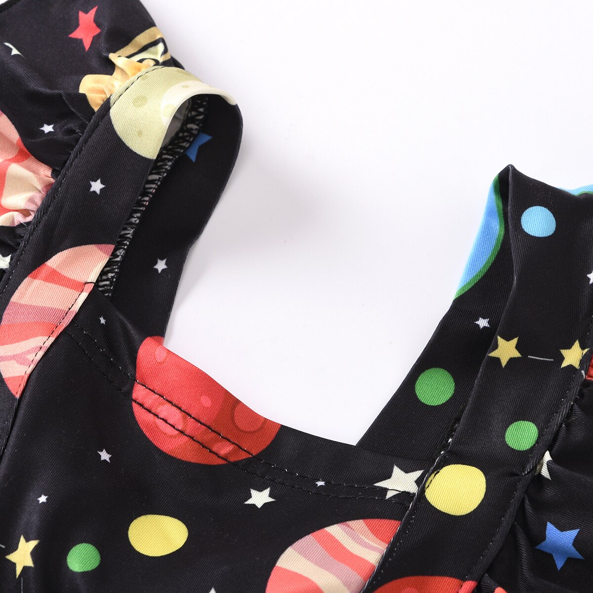 Focusnorm 0-18M Baby Meisjes Jongens Rompertjes Hoofdband 2 Stuks Cartoon Print Ruches Korte Mouw Jumpsuits