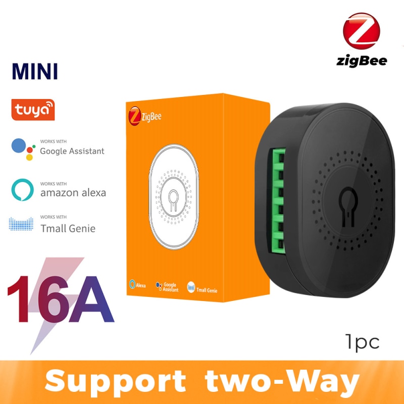 Tuya Zigbee Smart Switch Hub Gateway Support Two Way Control Remote Control 16A/10A Switch Work With Alexa And Google Home