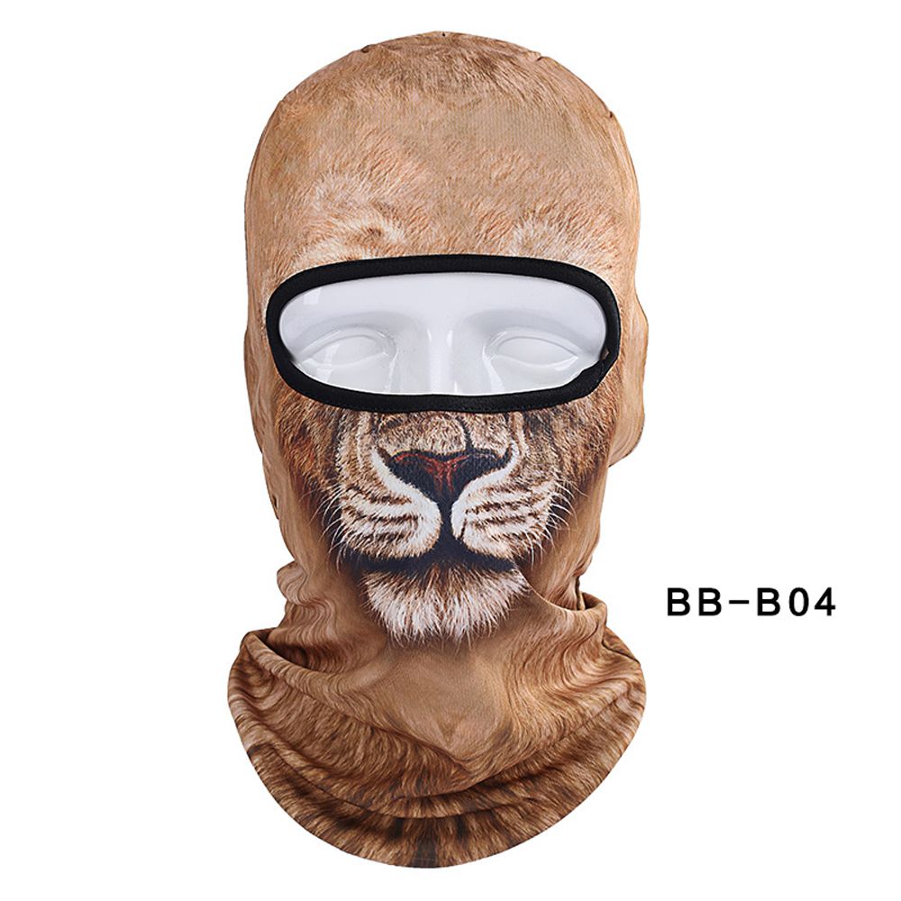 Cagoule animale 3D chien de chat | Vélo, Snowboard, bonnet Skullies, casque, doublure, chapeau d'hiver, masque complet pour femmes et hommes: BB-B04