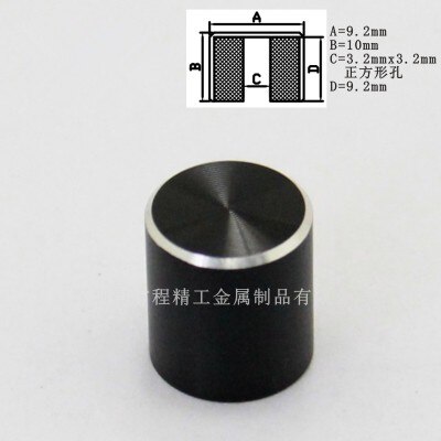 15 st aluminiumplastlock potentiometer ratt 9.2*10*3.2mm potentiometer bilratt liten brytarknapp lätt pekmikrobrytare