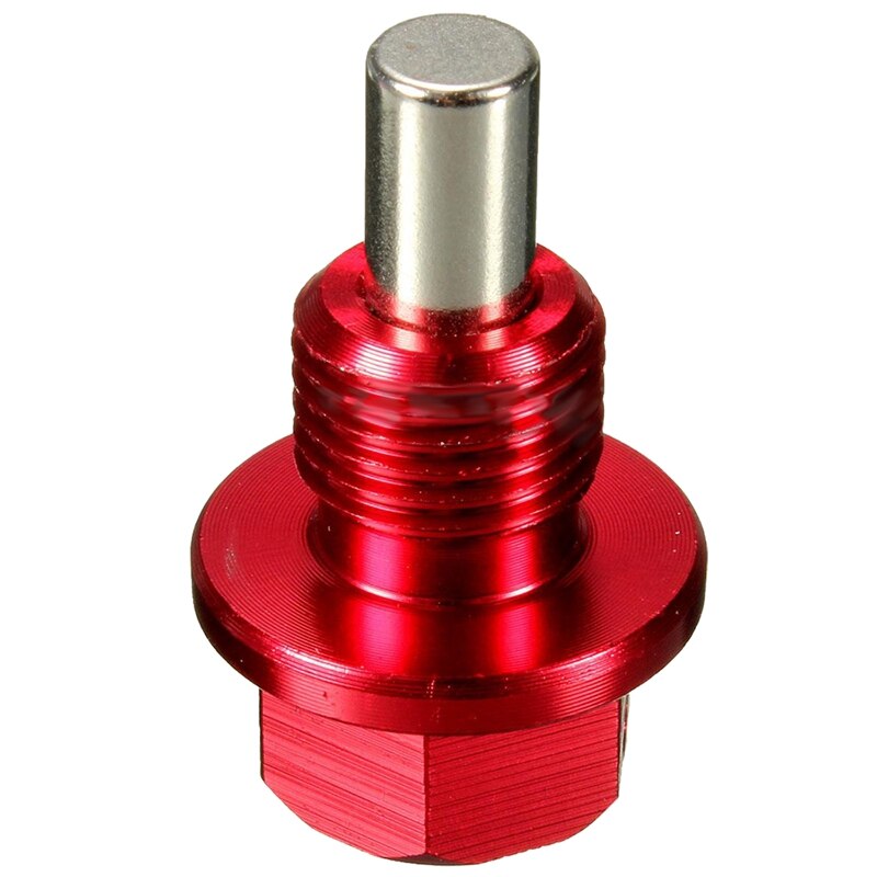 M12 X1.25 Magnetische Motorolie Pan Afvoer Filter Adsorberen Plug Bolt Crush Washer: Default Title