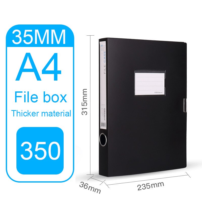 Pvc Archive File Box A4 Storage Box Plastic File Folder Box 35mm 55mm 75mm Office Supplies File Storage File Box Data Box