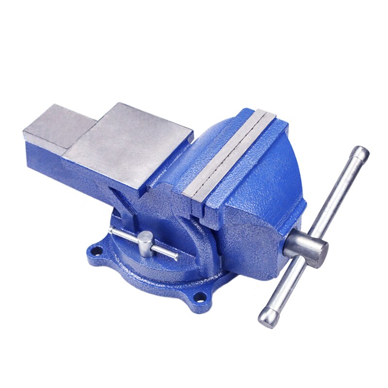 3inch Cast Iron Bench Vise 360 Degree Swivel Base With Anvil Vice Rotary Adjustable Bench Vise