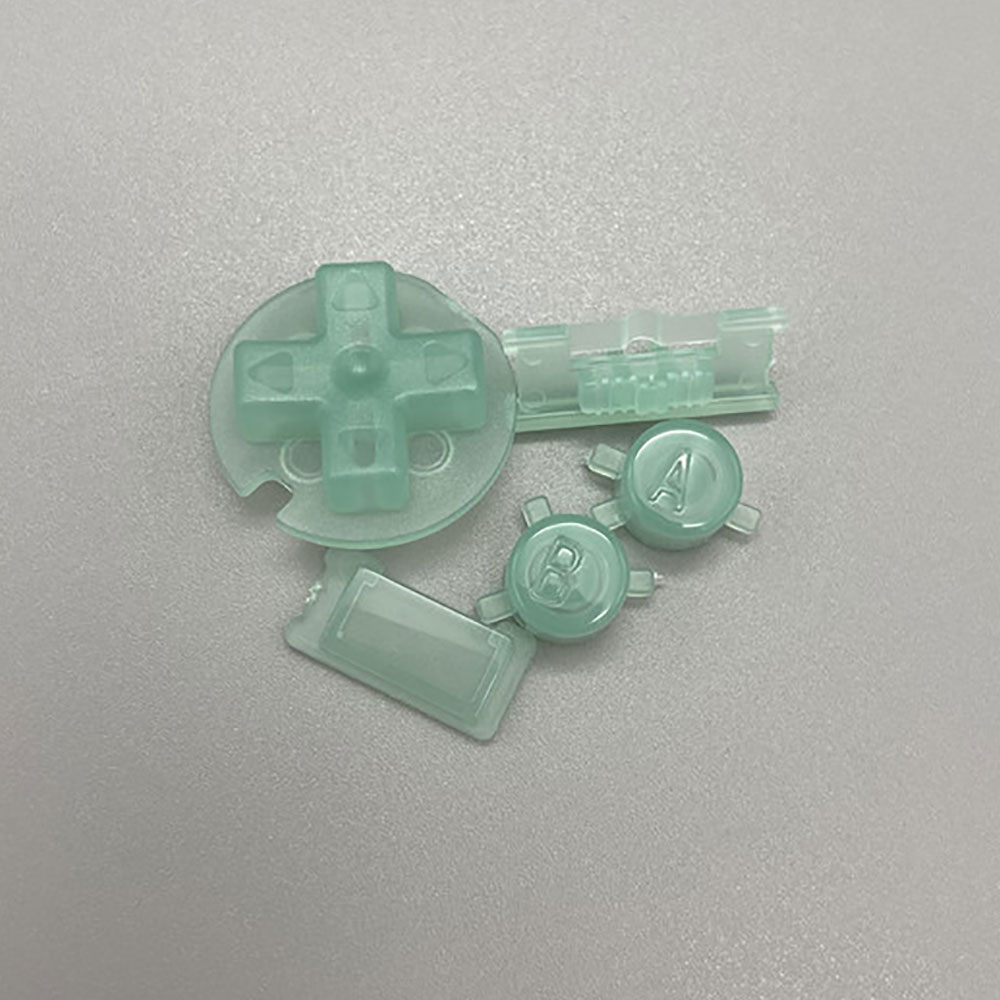 JCD 1set For Gameboy Color GBC Button A B D-pad Direction Operation Key Replacement Parts: Clear
