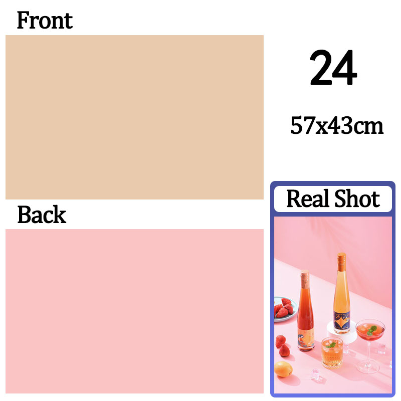 Cenários fotográficos papel de parede 57*43cm 2 lados cor sólida fundo adereços de papel para estúdio fotográfico produto de sessão cosméticos