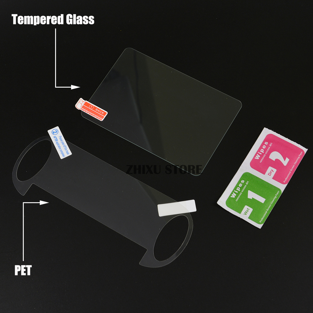 Protector de pantalla Full HD para Psvita, película frontal y trasera de vidrio templado transparente para PS Vita PSV 1000 2000 PSV1000 PSV2000