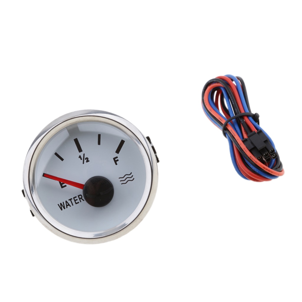 marine båtnivå vannstandsmåler 2 '' 52mm 9 ~ 32 vdc hvit og svart