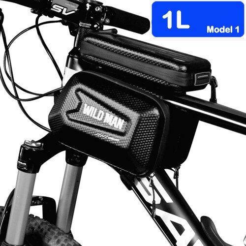 Fiets Tassen Fiets Voor Touch Screen Telefoon Zak Mountainbike Top Tube Bag Fietsen Fietstas Voor Fiets: Model 1 1L