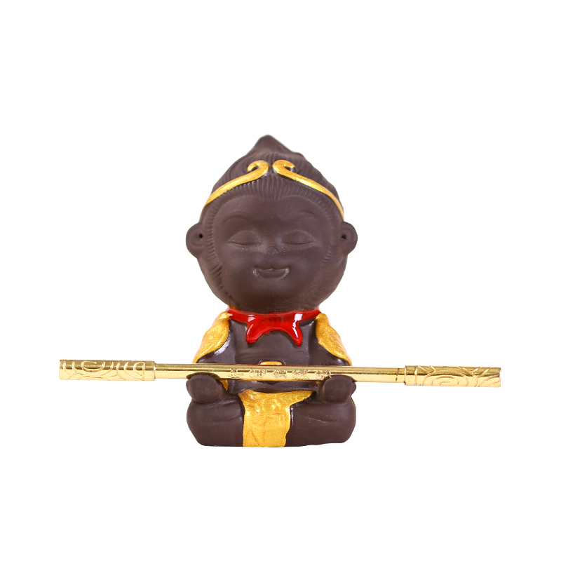 Monkey King Ceramic Decoration Home Decoration Tea Art Pet Statue Sculpture Home Decoration Monkey King Statue