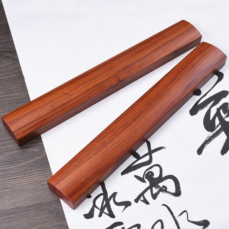 Rood Hout Paperweights Kalligrafie En Schilderen Paperweights Chinese Stijl Creatieve Papier Gewicht Van Beginners Kleine Ornamenten