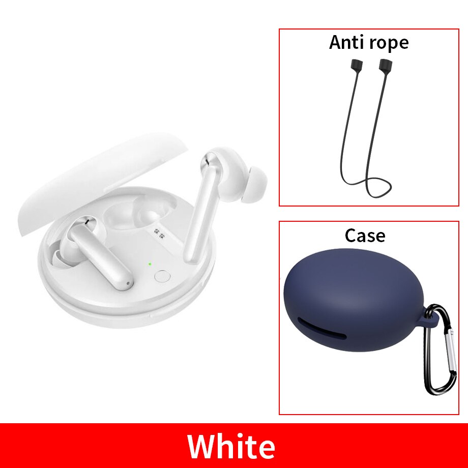 Oppo enco  w31 tws -kuulokkeet bluetooth 5.0 -kuulokkeet, matalan latenssin, langattomat nappikuulokkeet, 25 mah, ipx 4 -kuulokkeet find  x2 x2 pro ace 2 -puhelimelle.: Lisää sininen kotelo w