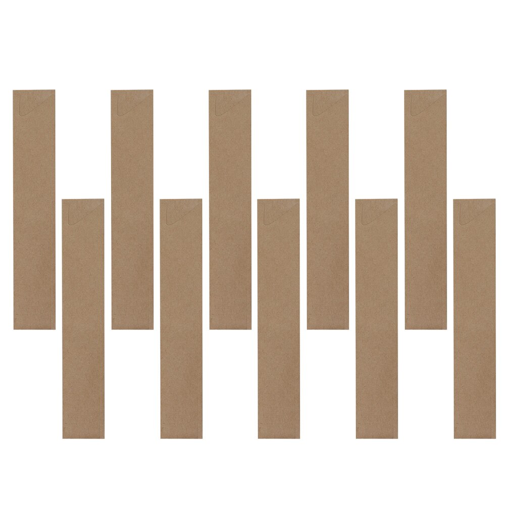100Pcs Disposable Kraft Paper Chopstick Packing Bags Waterproof Cutlery Bags