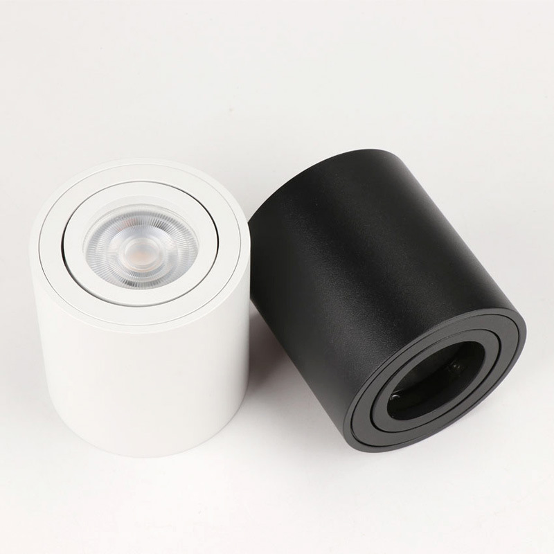 Dimmbare utenpåliggende kolbe  gu10 pærer, utskiftbare ledet-downlights 7w 9w ledet-spotlights 12w  ac85-265v innendørsbelysning