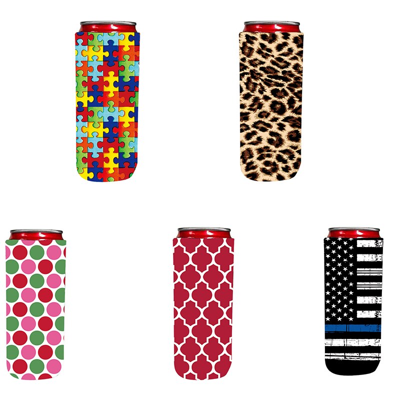 Party Girl – refroidisseur de canette Kim Slim, en néoprène isolé, pour les canettes grandes et minces de 12oz comme une griffe blanche, vraiment: D
