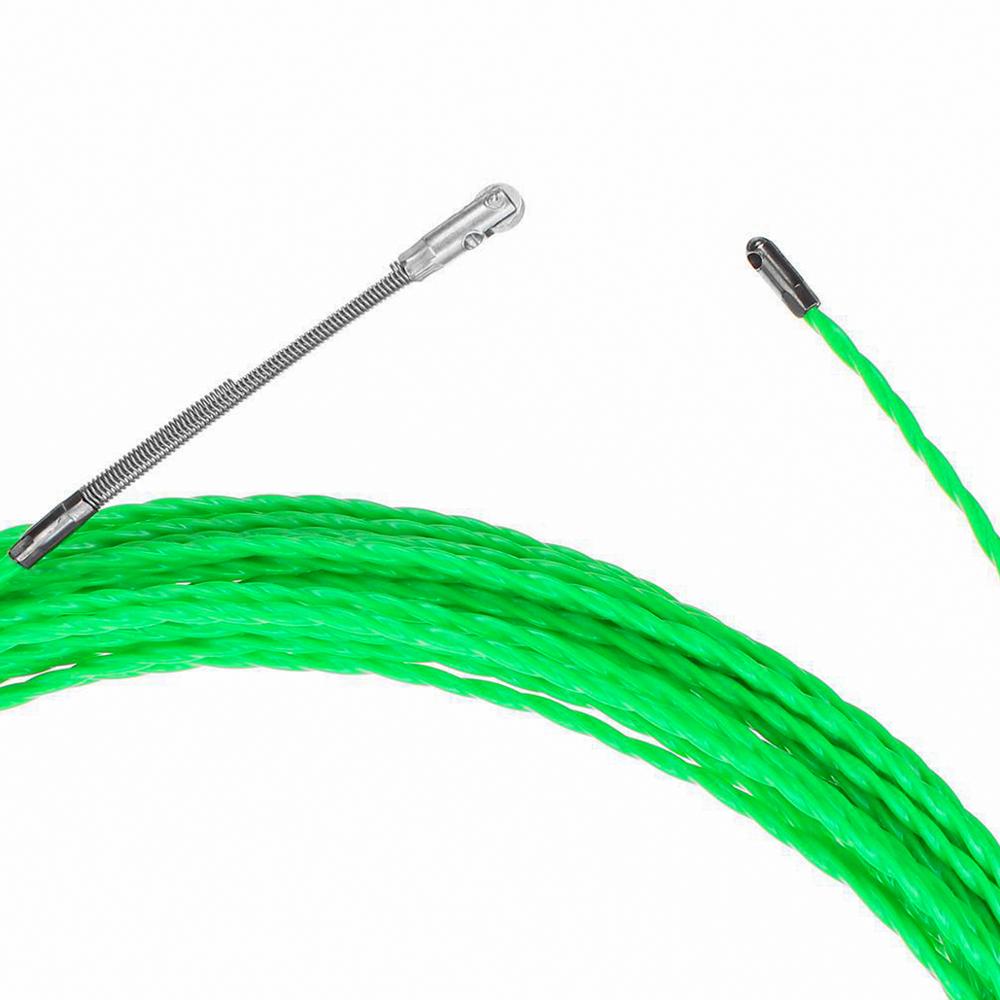 4mm Fiberglass Cable Push Pullers 5m/15m/25m/30m/50m Duct Rodder Fish Tape Wire Pom Fish Draw Tape Electrical Cable Puller