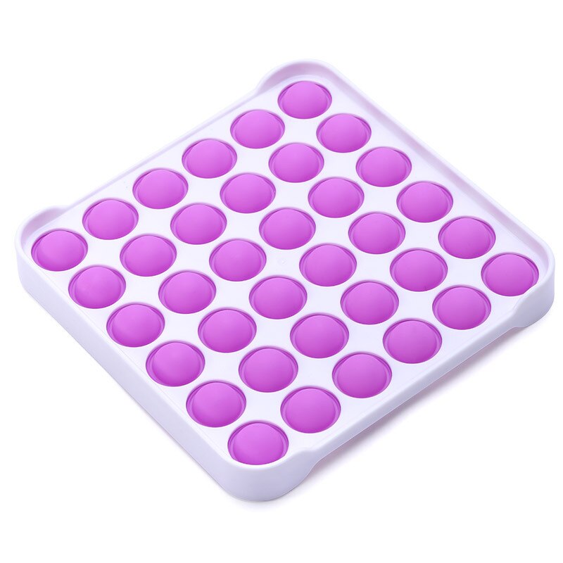 Push Blase pop es Autismus Neue Zappeln Spielzeug Spezielle Bedürfnisse Stressabbau Hilft Entlasten Stress und Erhöhen Fokus Weichen Squeeze spielzeug: Square Purple