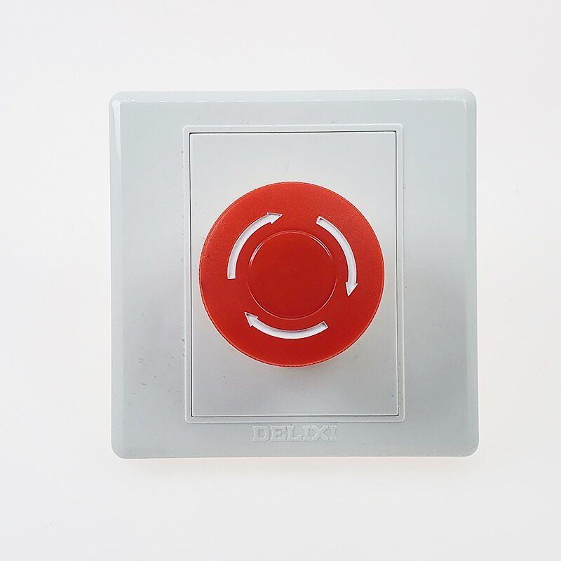 86 type concealed emergency stop switch button box outdoor rain proof and waterproof cover gas station emergency stop Self lock