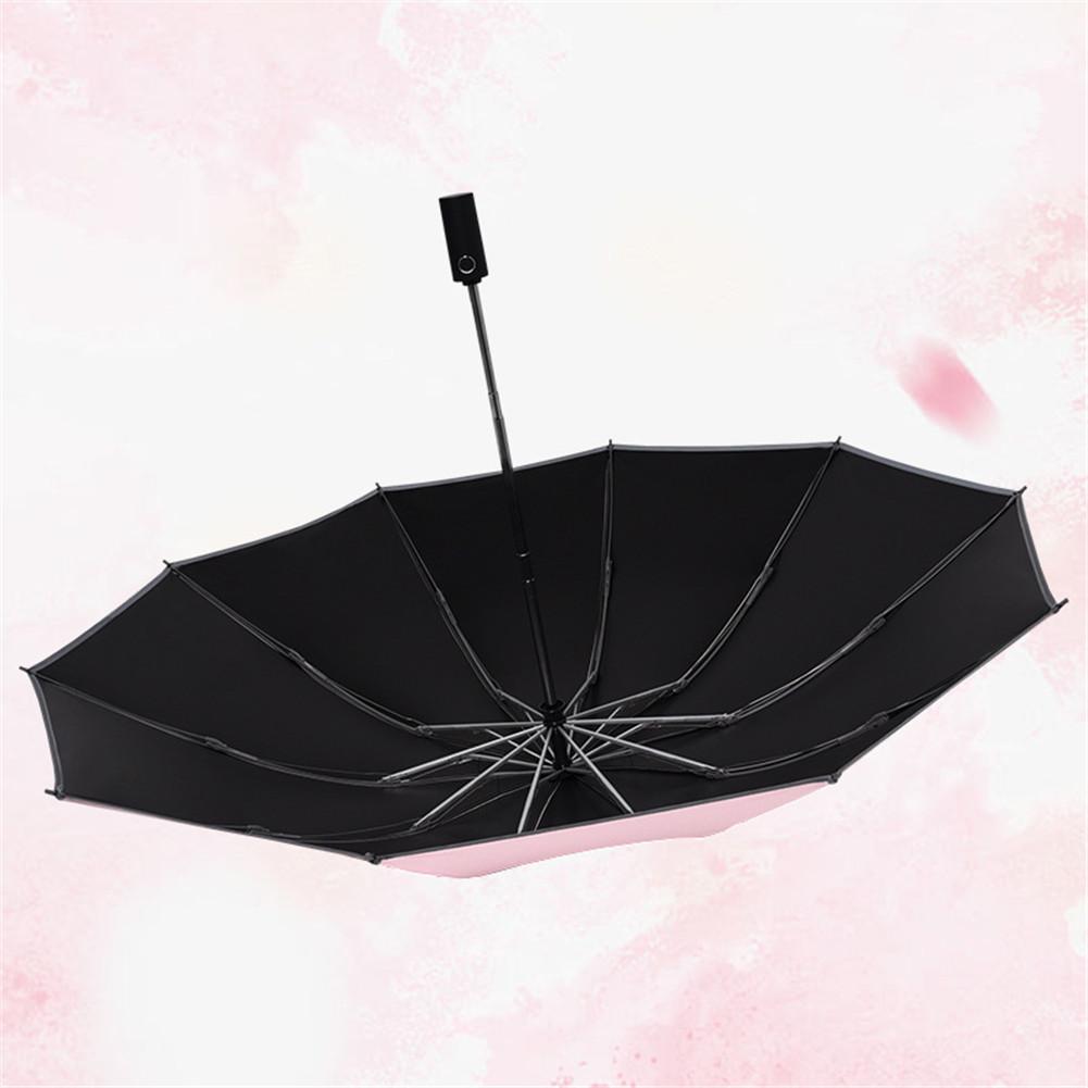 Inverted Folding Umbrella Super Windproof Anti-UV Automatic Folding Night Reflective Strip Auto Reverse For Men And Women