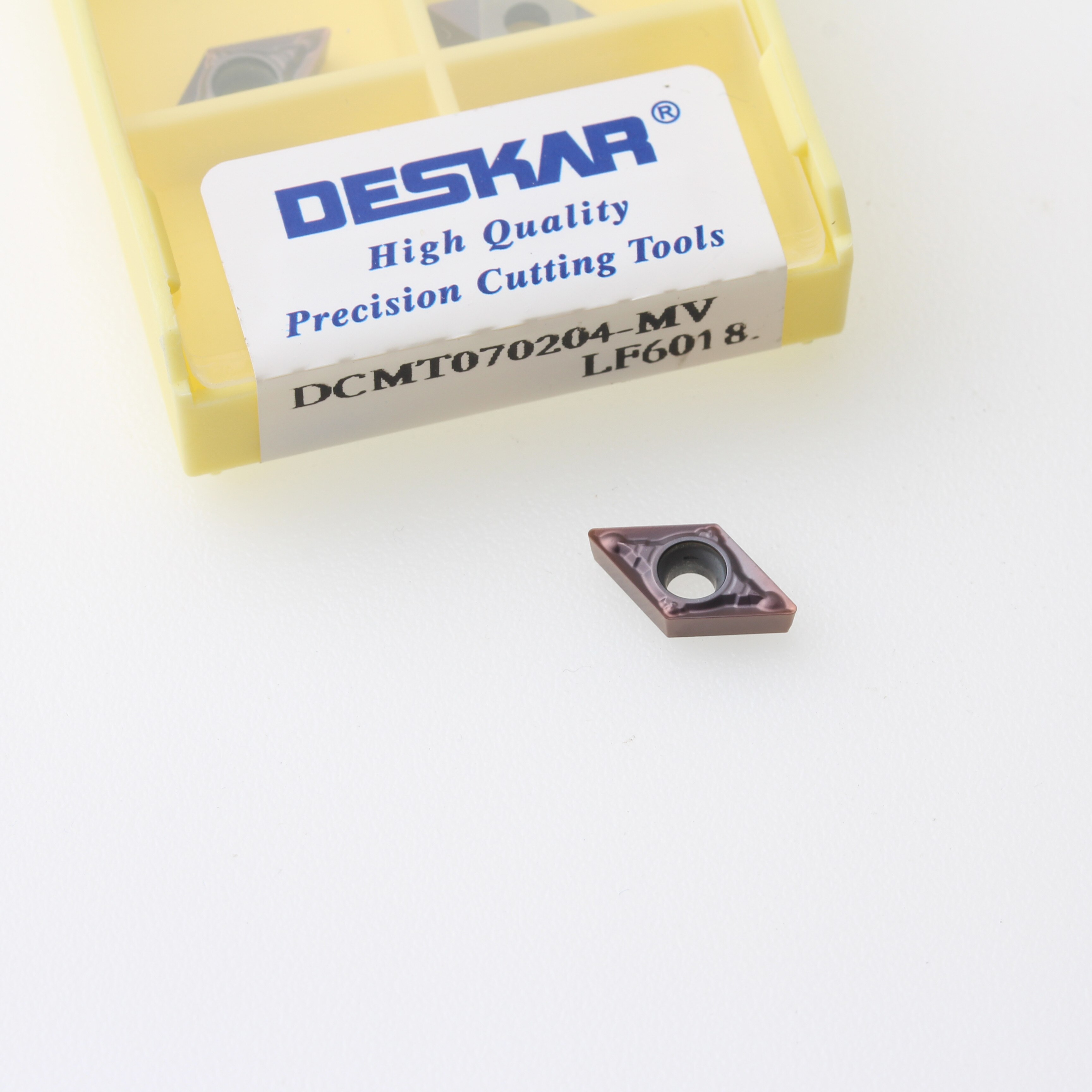 10 stk deskar dcmt 070204- mv dcmt 070208 mv dcmt 11 t 304 dcmt 11 t 308 lf6018 cnc dreiebenk kutter skjære hardmetallskjær dreieverktøy