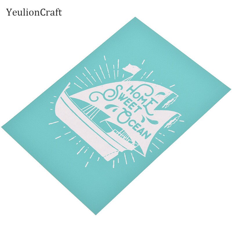 Chzimade Mountain Boot Zelfklevende Zeefdruk Stencils Mesh Postzegels Transfer Voor Diy Scrapbooking T-shirt Stof Decor