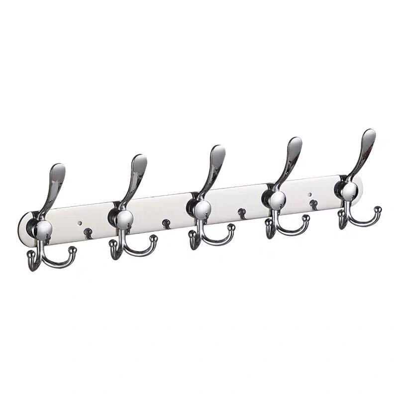 Praktische Rvs Haak Kleine Muur Gemonteerde Kleerhanger Handdoek Houder Opbergrek Voor Handdoek Zakken Kleding Opknoping Gereedschap: Zilver