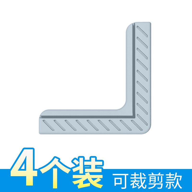 Gebroken Brug Aluminium Raam Hoek Protector Anticollision Hoek Aluminium Legering Plastic Staal Venster Hoorn Hoek Anticollision: 4 Pack  Upgraded  Light Blue