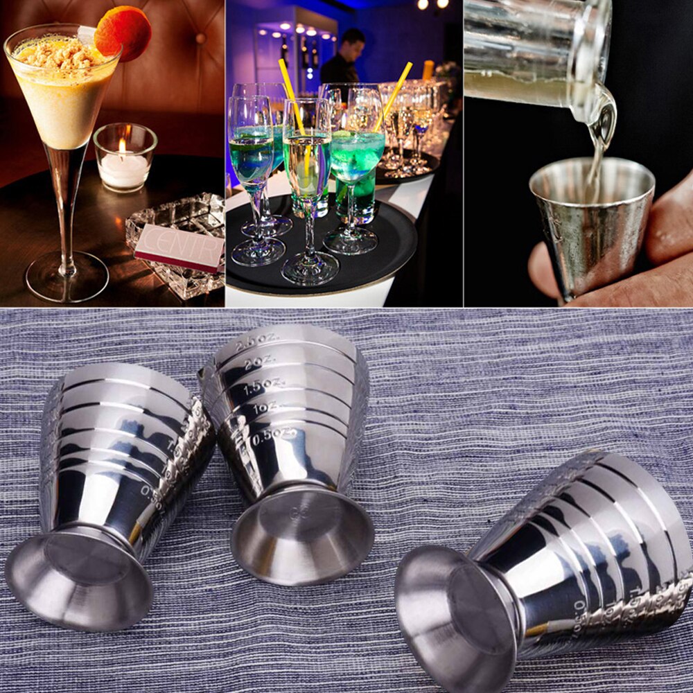 1 Pc Rvs Meet Cup Shot Bar Gemengde Cocktail Beker 75ml Bartending Maatbeker Bar Gereedschap Voor Keuken accessoires
