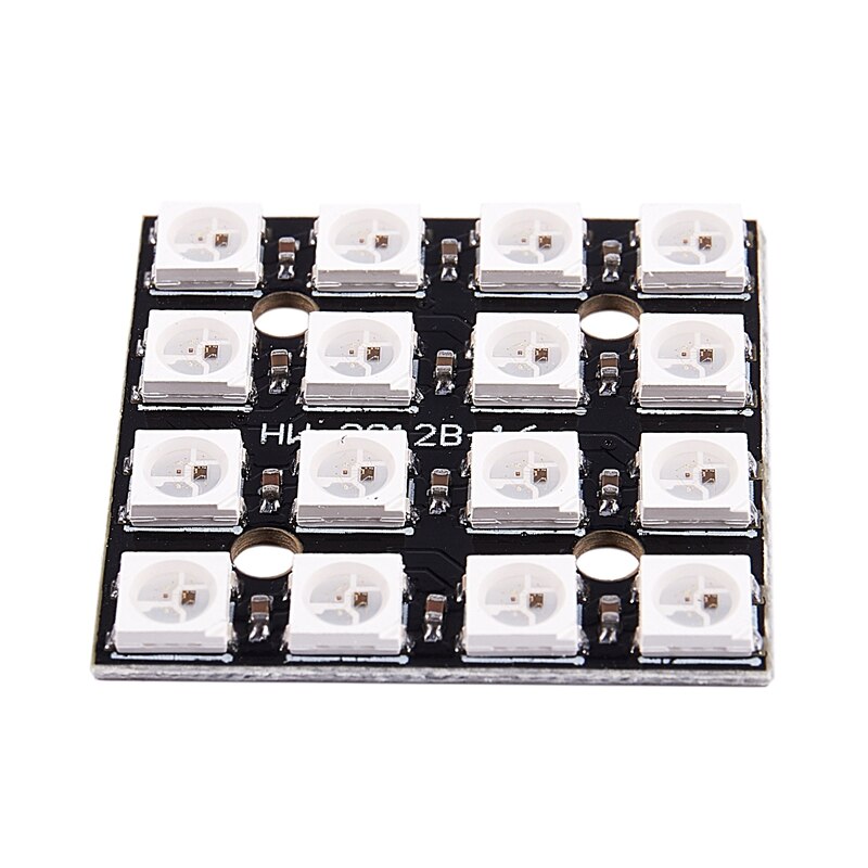 WS2812B 16-Bit 4*4 Full Color 5050 RGB LED Lamp Panel RGB light source module For Arduino