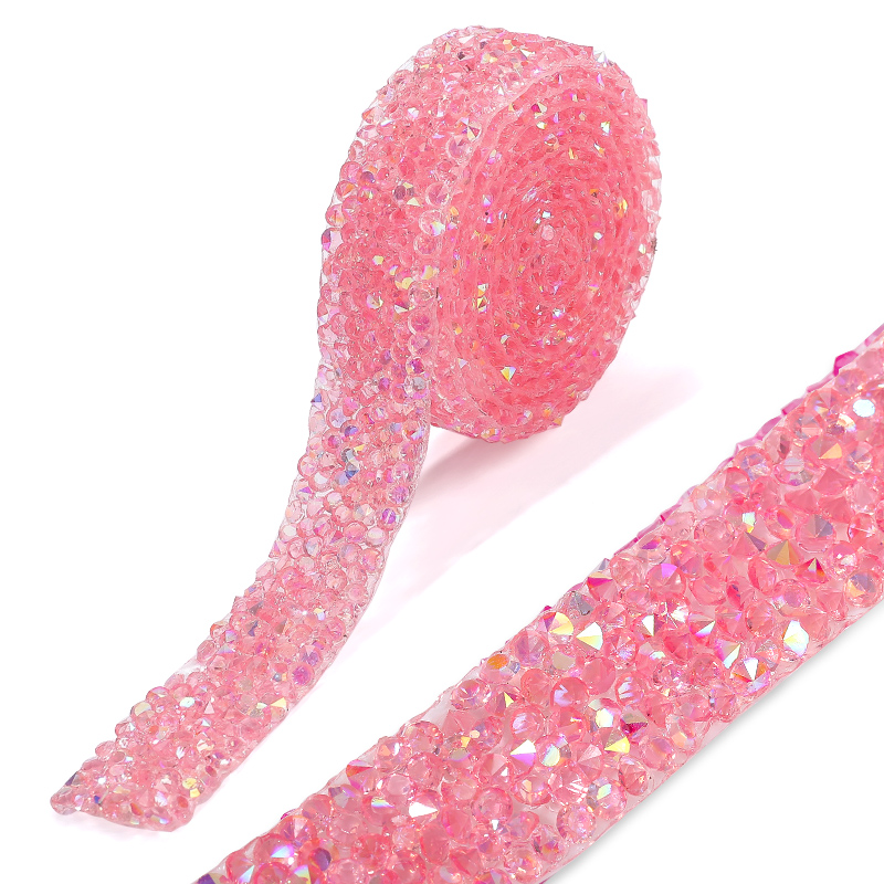 Garniture en strass de 1 mètre, 15mm/20mm, correction à /colle sur résine, ruban à paillettes, utiliser des vêtements, des chaussures, des décorations de robe de mariée: 2MM / Transparent