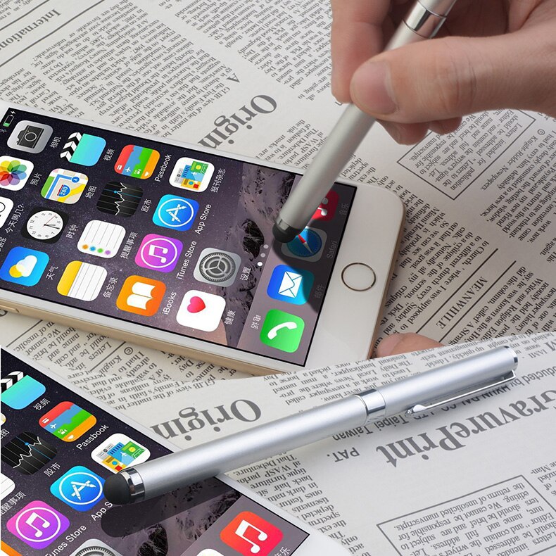 Bolígrafo Stylus Universal 2 en 1, bolígrafos digitales para iPad, iPhone, Samsung, tabletas de dibujo y escritura a mano, dispositivos con pantalla táctil y Clip