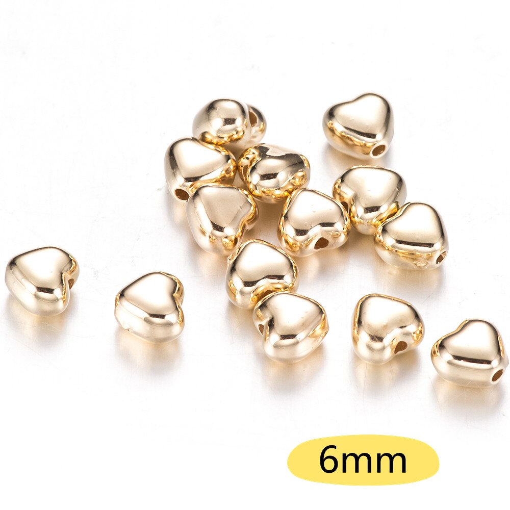 IYOE 100 Uds CCB cuentas acrílicas de estrella cuentas espaciadoras de corazón para fabricación de joyería hecha a mano DIY collar pulsera Accesorios: Colorful