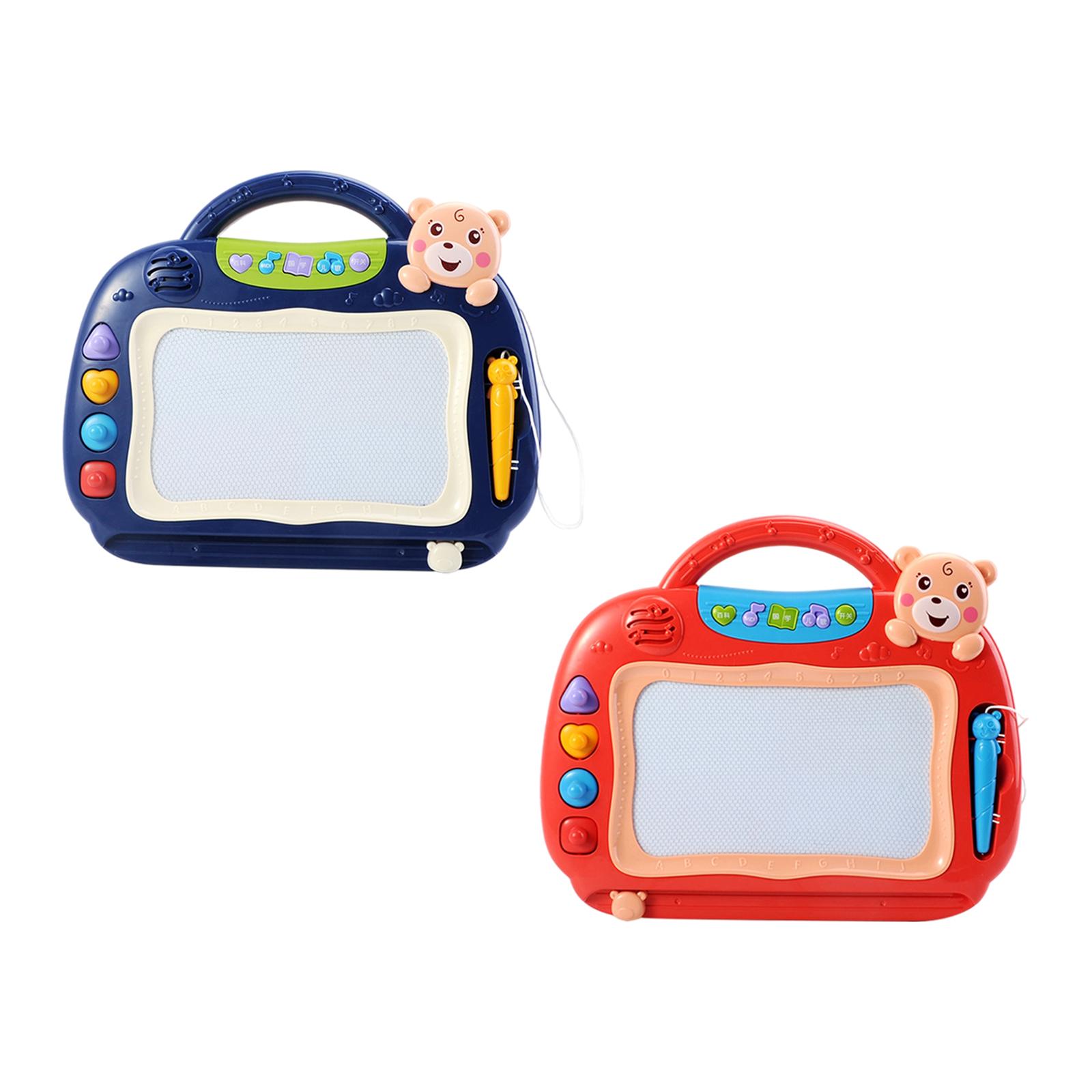 Magnetic Drawing Board with 4 Stamps and Magnet Pen for Boys Girls