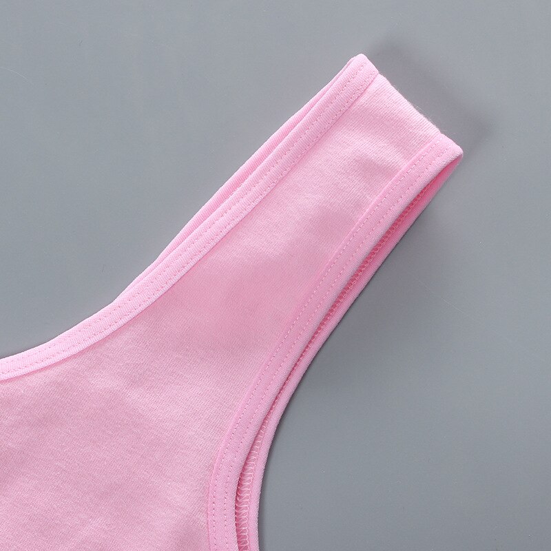 Teenager Reggiseno Della Ragazza Della Maglia Del Cotone Spandex Grande di Sport della ragazza 7-14 Anni di Adolescente Bambini Biancheria Intima Lettera di Formazione 1 vestito di un pezzo