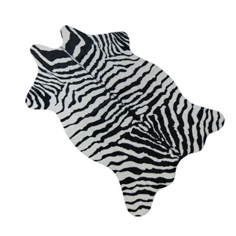 Slaapkamer Zebra Patroon Huishouden Tapijt Afdrukken Latex Anti-Slip Mat Vloermat