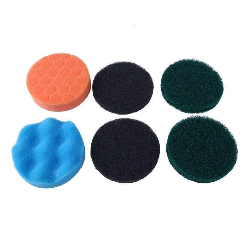 12PCS Electric Drill Brush Scrub Pads Kit Power Scrubber Cleaning Kit Cleaning Brush Scouring Pad for Carpet Gl Clean