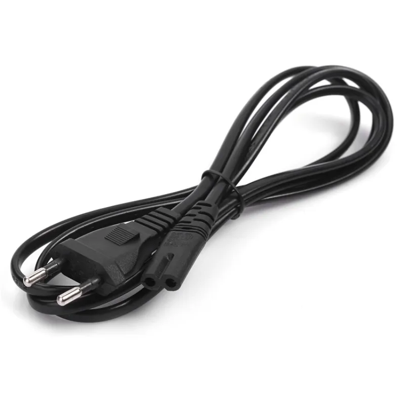 Eu Plug Eu Voedingskabel 2 Pin Iec320 C7 Power Verlengsnoer Voor Dell Laptop Oplader Canon Epson Printer Radio Speaker Ps2 Ps4