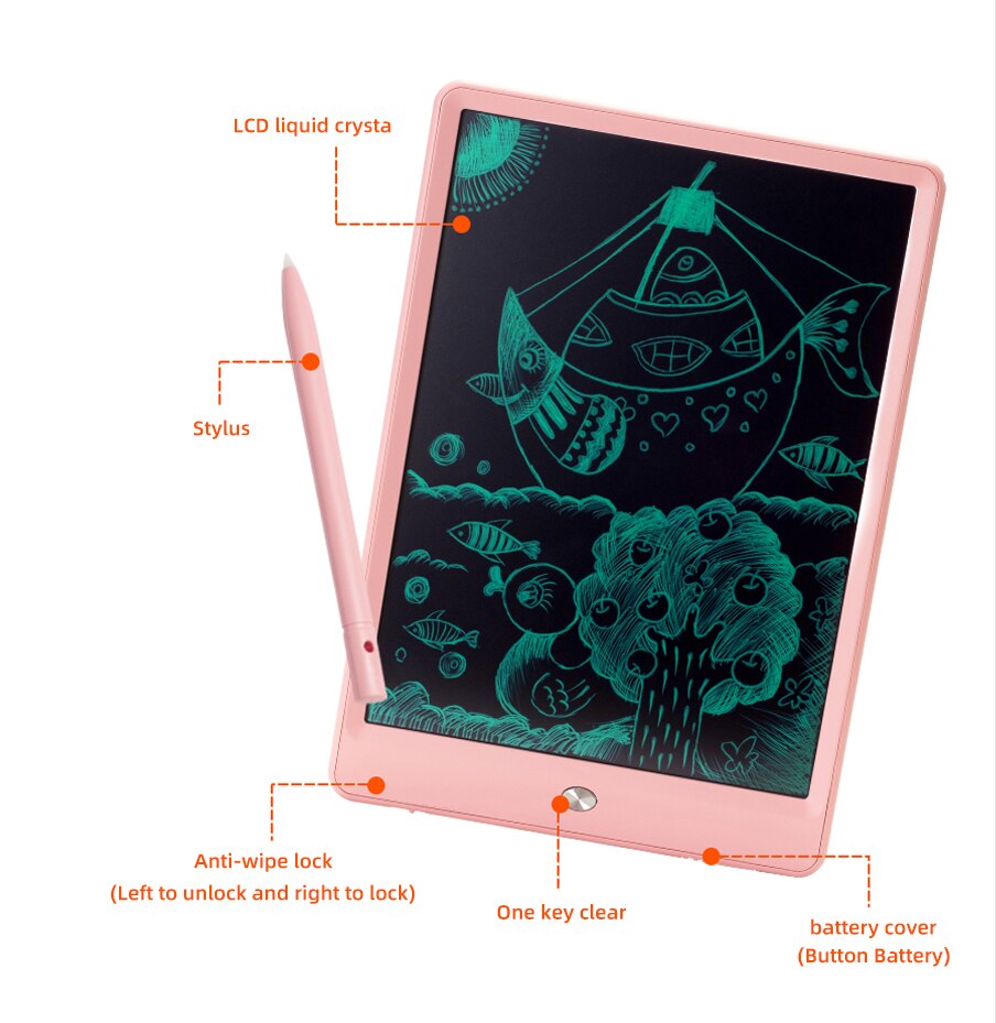 10 ''LCD Schreiben Tablet Bord Kinder Schreiben Pad Zeichnung Malerei Grafikkarte Kind Kreativität Phantasie Kind