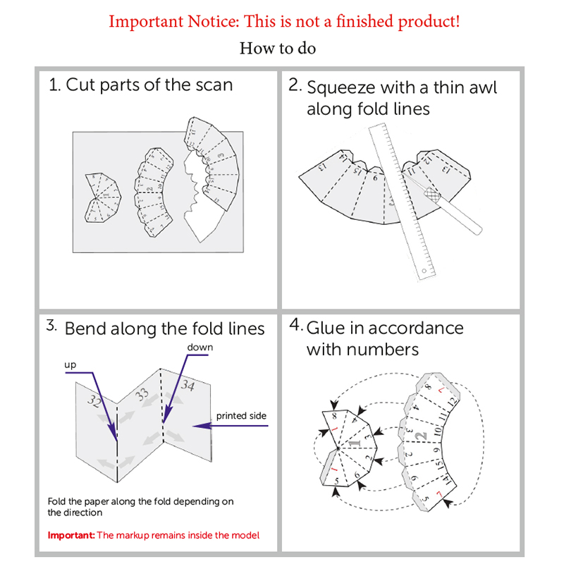 Panda Paper Model Art Sculpture Home Decor Hallway Party Wall Decorations Papercraft 3D DIY Puzzles Hand Made Toys Prop